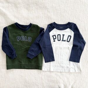 Ralph Lauren 3T Sweatshirt and 2T Shirt